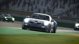 17.10.2021, 24H SERIES ESPORTS, Round 1, Hockenheim, #905: Williams Esports Porsche 911 GT3 Cup (992): Josh Thompson, Moreno Sirica, Alessandro Bico, iRacing