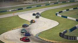 21.10.2021, 24H SERIES ESPORTS, Round 2, Sebring, Start action, GT4 class, iRacing