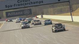 03.04.2021, Creventic Endurance Series, Round 1, Spa-Francorchamps, Start action, GT4, iRacing