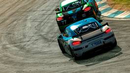26.06.2021, Creventic Endurance Series, Round 2, Hockenheimring, #9, TREQ eSports, Porsche 718 Cayman GT4, iRacing