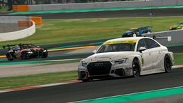 28.08.2021, Creventic Endurance Series, Round 3, Circuit de Barcelona-Catalunya, #19, Vulcan Sim Racing White (James Holman), Audi RS 3 LMS, iRacing