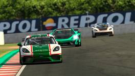 28.08.2021, Creventic Endurance Series, Round 3, Circuit de Barcelona-Catalunya, #9, Juncos Racing eSports Green (Ezequiel Monteiro), Porsche 718 Cayman GT4, iRacing