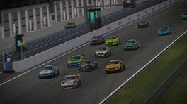 06.03.2021, Digital Nürburgring Endurance Series presented by Goodyear, DNLS Round 5, LEGO Technic 3h-Race, Nürburgring, Start action, SP10, iRacing