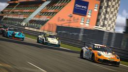 24.-25.04.2021, iRacing 24h Nürburgring powered by VCO, VCO Grand Slam, Start action, Porsche Cup, #911, Porsche24 driven by Redline, Porsche 911 leads