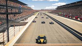 31.07.2021, ISOWC Round 6, Indianapolis 500, Start action, iRacing