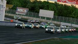 13.09.2021, VW Jetta Cup, Round 1, Start action, iRacing