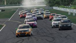15.11.2021, VW Jetta Cup, Round 8, Start action, iRacing