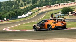 21.07.2021, The 6 Hours of the Eifel - Race Against The Flood, Nürburgring, #73, RLR Abruzzi Esports, McLaren 570S GT4, Jake Browning, iRacing