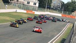 18.09.2022, 24H SERIES ESPORTS, Round 1, Spa-Francorchamps, Start action, iRacing
