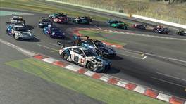 18.09.2022, 24H SERIES ESPORTS, Round 1, Spa-Francorchamps, Start action, iRacing