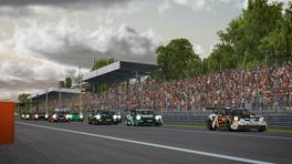 04.12.2022, 24H SERIES ESPORTS, Round 4, Monza, Start action, Cup class, iRacing