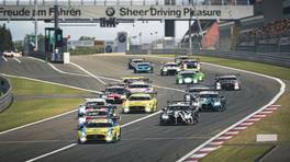 13.02.2022, Digital Nürburgring Endurance Series presented by Goodyear, HAPPY RACING 3h-Rennen, Round 4, Nürburgring, Start, #4, Mercedes-AMG E-Sports Team HRT, Mercedes AMG GT3, Norbi Kiss, Florian Denzler, Danny Giusa, iRacing