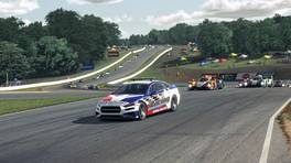 16.04.2022, IVRA Endurance Series, Round 3, 1000 km of Road Atlanta, Safety car lead the field, iRacing