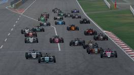 14.09.2022, Esports Racing League (ERL) by VCO, Falll Cup, Round 1, Fuji Speedway, iRacing, Start action, Heat 1.