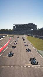 02.11.2022, Esports Racing League (ERL) by VCO, Fall Cup, Masters, Hockenheim, iRacing, Start action, Second Chance Race.