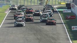 15.06.2022, Esports Racing League (ERL) Summer Cup by VCO, Donington Park, Round 1, rFactor2, Start action, Quarter final 2.