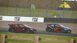 15.06.2022, Esports Racing League (ERL) Summer Cup by VCO, Donington Park, Round 1, rFactor2, #71, Team Redline, Kevin Siggy, #80, R8G Esports, Jiri Toman.