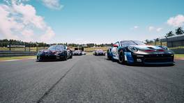 13.07.2022, Esports Racing League (ERL) Summer Cup by VCO, Kyalami, Round 3, Assetto Corsa Competizione, Start action, Final Race 2.