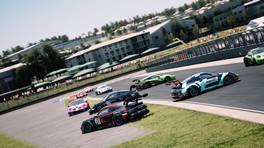 13.07.2022, Esports Racing League (ERL) Summer Cup by VCO, Kyalami, Round 3, Assetto Corsa Competizione, Crash action, Quarter Final 1.