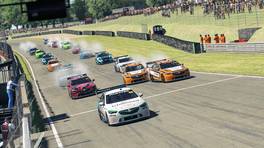 06.04.2022, Esports Racing League (ERL) by VCO, Round 3, Brands Hatch, iRacing, Start action, Heat 2.