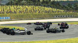 13.03.2022, Formula SimRacing World Championship, Round 2, Malaysia, Start action, rFactor 2