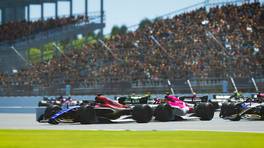 07.08.2022, Formula SimRacing World Championship, Round 9, Indianapolis, Start action, rFactor 2