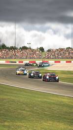 09.-10.04.2022, iRacing 24h Nürburgring powered by VCO, VCO Grand Slam, Start action, Porsche 992.