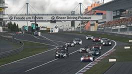 09.-10.04.2022, iRacing 24h Nürburgring powered by VCO, VCO Grand Slam, Start action, GT3 class.