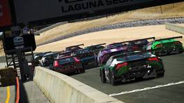 20.03.2022, HyperX GT Sprint Series, Round 3, Round of Laguna Seca, Start action, iRacing