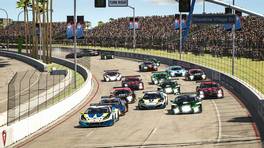 03.04.2022, HyperX GT Sprint Series, Round 4, Round of Long Beach, Start action, Race 1, iRacing