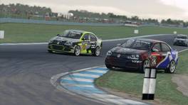 19.09.2022, VW Jetta Cup, Round 1, Donington Park Racing Circuit, National, #70, Arthur Thurtle, Project Dynamic, #82, Steven Burns, Win it or Bin it Racing, iRacing