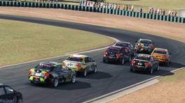 05.12.2022, VW Jetta Cup, Round 10, Oran Park Raceway Grand Prix Circuit, Start action, iRacing