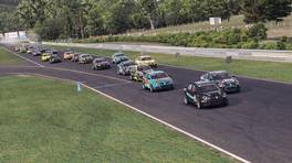 18.10.2022, VW Jetta Cup, Round 4, Lime Rock West Bend, Start action, iRacing