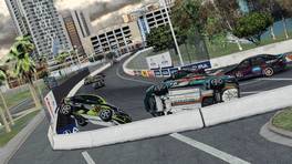 07.11.2022, VW Jetta Cup, Round 7, Long Beach Street Circuit, Grand Prix Course, #38, Alex Van Der Woude, Project Dynamic, #23, Patryk Dopart, ORD Racing, iRacing