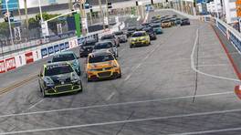 07.11.2022, VW Jetta Cup, Round 7, Long Beach Street Circuit, Grand Prix Course, Start action, iRacing