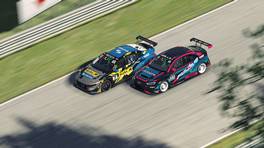 28.03.2022, Racing Line Touring Car Championship, Round 7, Canadian Tire Motorsports Park, #23, Connor Mllls, Pulsus eSports, #7, Marcel Fritsch, Team Fear Factor, iRacing