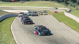 28.03.2022, Racing Line Touring Car Championship, Round 7, Canadian Tire Motorsports Park, Start action, Race 2, iRacing