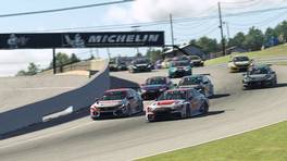 28.03.2022, Racing Line Touring Car Championship, Round 7, Canadian Tire Motorsports Park, Start action, Race 1, iRacing