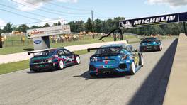 28.03.2022, Racing Line Touring Car Championship, Round 7, Canadian Tire Motorsports Park, #11, Stephen King, Pulsus eSports, #76, Mats Borge Andersen, Team Fear Factor, iRacing