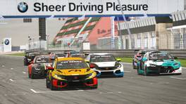05.02.2023, 24H SERIES ESPORTS, Round 5, Nürburgring, Start action, TCR class, iRacing