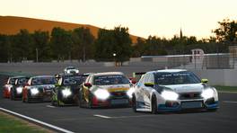 04.03.2023, 24H SERIES ESPORTS, Round 6, Barcelona, Start action, TCR class, iRacing