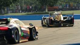 12.11.2023, IMSA Esports Michelin Global Championship, Round 2, Watkins Glen International, #43, Altus Esports Cadillac V-Series.R: Oscar Mangan, Edoardo Leo, iRacing