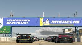 03.12.2023, IMSA Esports Michelin Global Championship, Round 3, Sebring International Raceway, Start action, iRacing