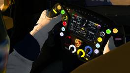 03.12.2023, IMSA Esports Michelin Global Championship, Round 3, Sebring International Raceway, Steering wheel, Porsche 963, iRacing