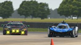 03.12.2023, IMSA Esports Michelin Global Championship, Round 3, Sebring International Raceway, #7, PRIVATE LABEL Team Hype Cadillac V-Series.R: Phil Kraus Adam Blocker, iRacing