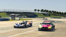 03.12.2023, IMSA Esports Michelin Global Championship, Round 3, Sebring International Raceway, #46, Orion Race Team Porsche 963: João Vaz, Ilkka Haapala, #111, Arnage Competition BMW M4 GT3: David Toth, James T Armstrong, iRacing