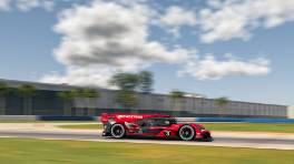 03.12.2023, IMSA Esports Michelin Global Championship, Round 3, Sebring International Raceway, #3, CrowdStrike Racing Acura ARX-06: Timo Roorda, Marcus Hamilton, iRacing