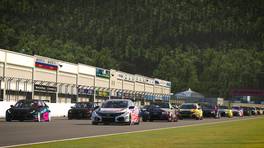 06.02.2023, Racing Line Touring Car Championship, Round 2, Okayama International Circuit, Start action, iRacing