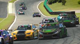 13.02.2023, Racing Line Touring Car Championship, Round 3, Autódromo José Carlos Pace, #55, Alejandro Caride, Lurchas Gaming, #14, Henry Morse, Street Casuals, iRacing