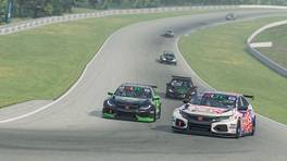 27.02.2023, Racing Line Touring Car Championship, Round 4, Canadian Tire Motorsports Park, #76, Mats Andersen, Team ORD, #70, Arthur Thurtle, Team SRL, iRacing